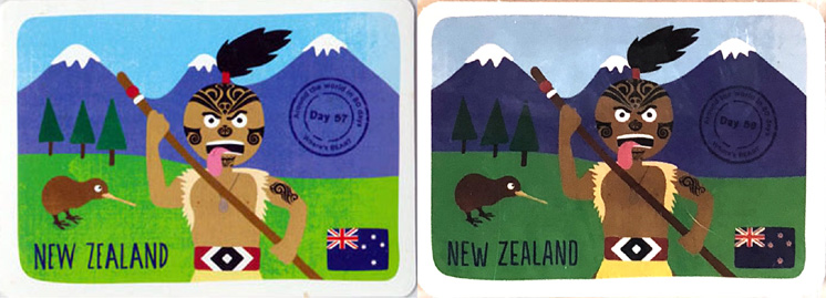 Yoyo Bear New Zealand Card Variants